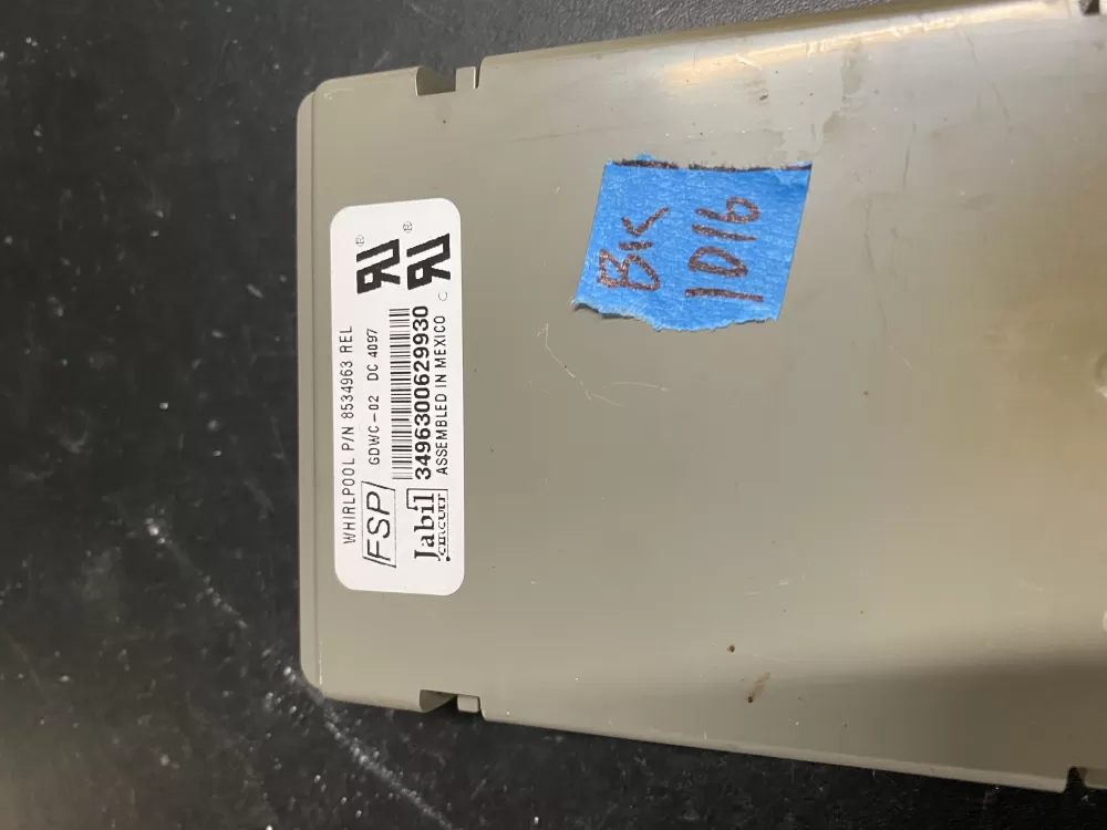 Whirlpool KitchenAid Kenmore WP8564543 Dishwasher Control Board AZ20436 | BK1016