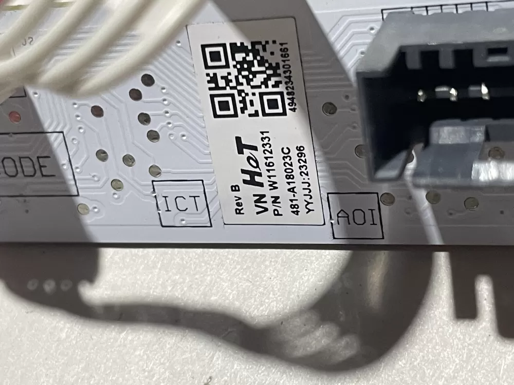 Whirlpool W11612331 Washer Touch Sensor Control Board AZ145102 | Wm1007