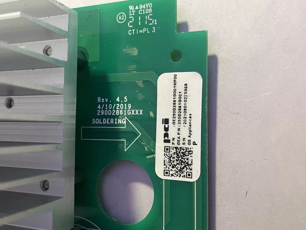 GE 290D2861G001 WH22X29049 Washer Control Board AZ195753 | Wm819