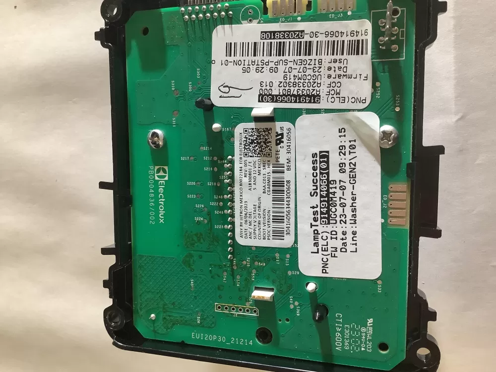 Electrolux A18300801/E Washer Control Board