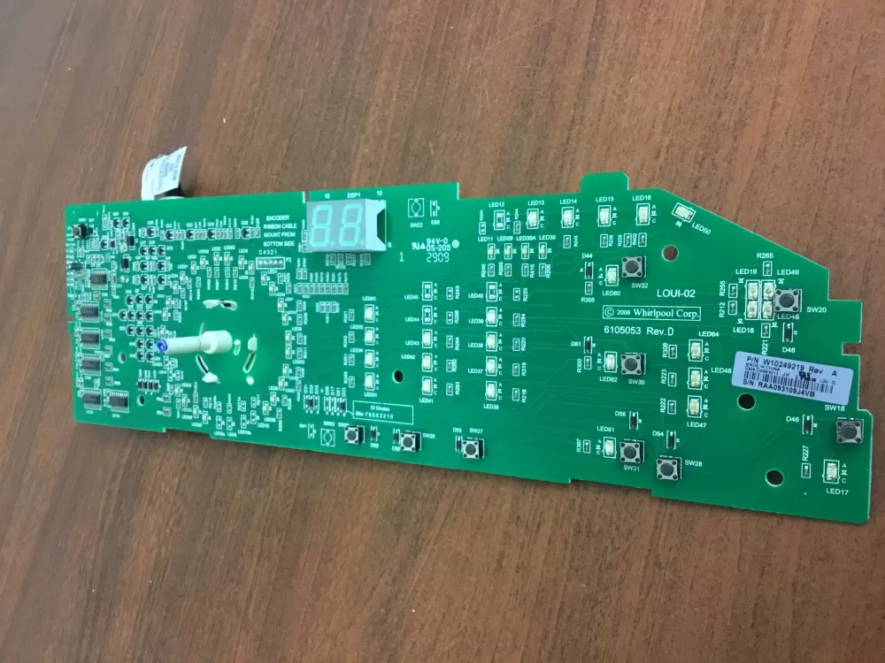 Whirlpool W10249219 W10249220 Washer Control Board AZ33300 | NRV365