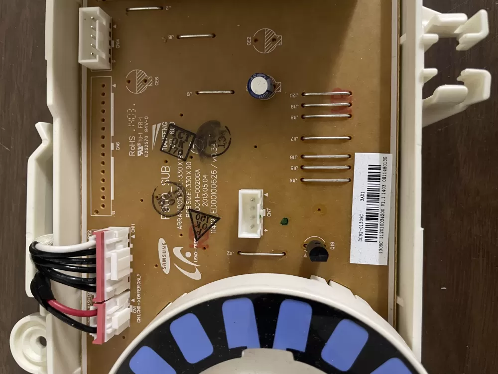 Samsung DC92 01309C DC9201309C Dryer Control Board AZ82577 | KMV321