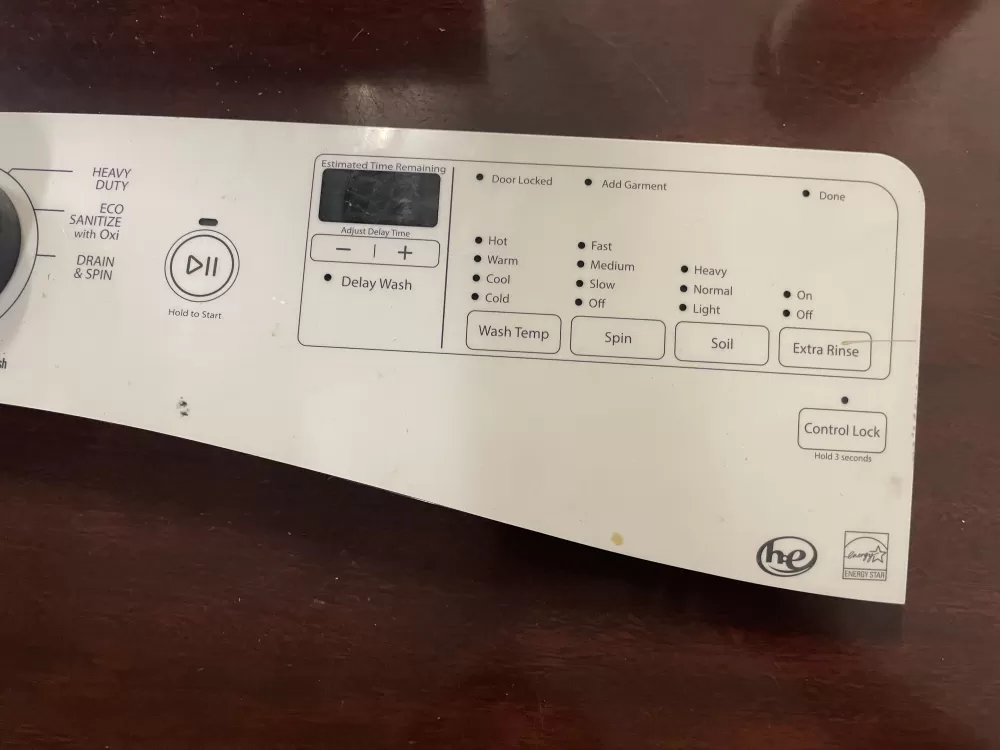 Whirlpool AP6024018 W10433082 W10750475 Washer Control Panel AZ45568 | KMV178