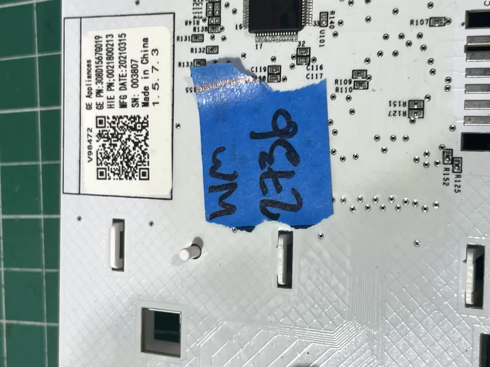GE 308D1567G004 WH22X34919 Washer Control Board Panel AZ197540 | Wm2736