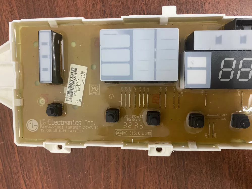 LG EBR76262201 EBR75446006 Washer Control Board AZ46793 | BK1512