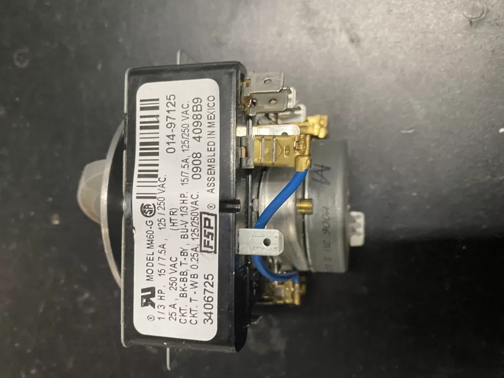 Whirlpool Maytag Amana AP6008573 3406725 WP3406725 PS11741713 Dryer Timer