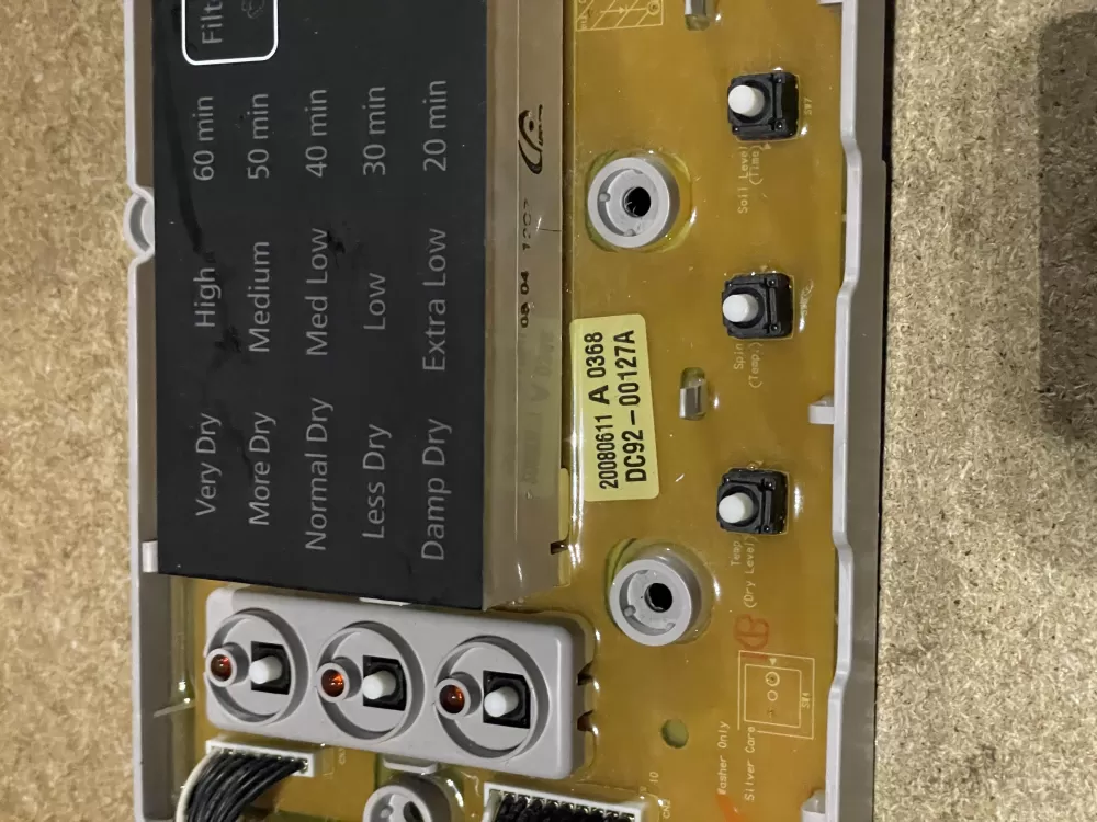 Samsung DC92 00127A Dryer Control Board AZ25444 | KMV226