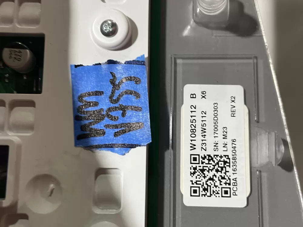 Whirlpool W10825112 W10911024 Washer Control Board Panel AZ142782 | Wmv755