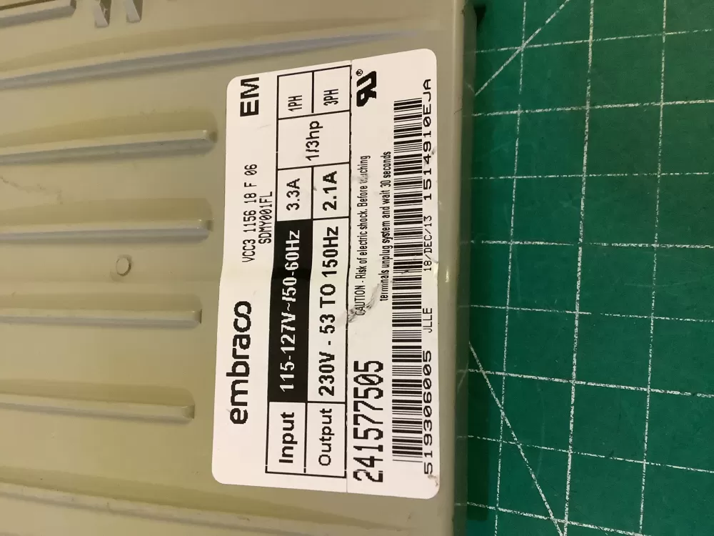 Refrigerator Inverter Board VCC3 1156 QA F 06 241577505 AZ198072 | NR2767