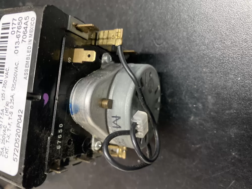 GE 572D520P042 We4m390 Dryer Timer AZ5922 | BK1263