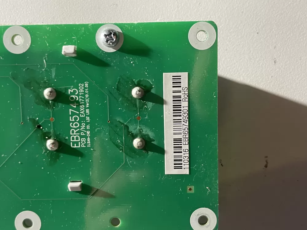 LG EBR65749301 AP5244302 Refrigerator Dispenser UI Control Board AZ39992 | Wm380