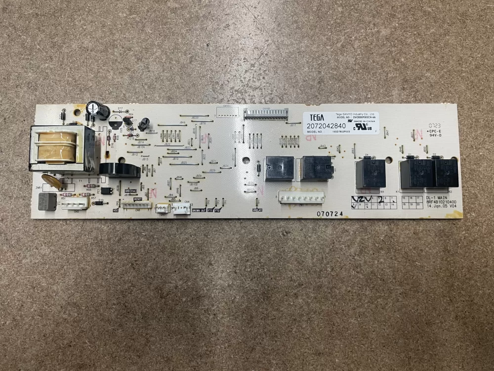GE 165D7802P003 Dishwasher Control Board