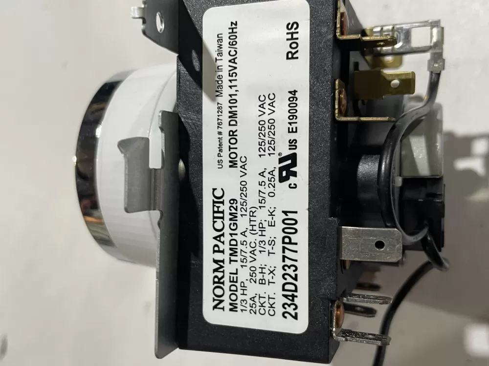GE AP6027534 WE04X24551 PS11759041 234D2377P001 Dryer Timer AZ186324 | Wm2744