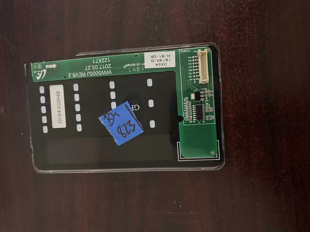 Samsung DC64-03204B WW5000J Dryer control board AZ35056 | BK823