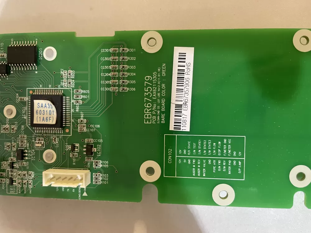 LG EBR67357906 Refrigerator Control Board Dispenser AZ123552 | KM413