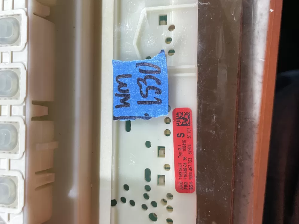 Bosch 9000-497-793 Dishwasher Control Board AZ72544 | Wm1530