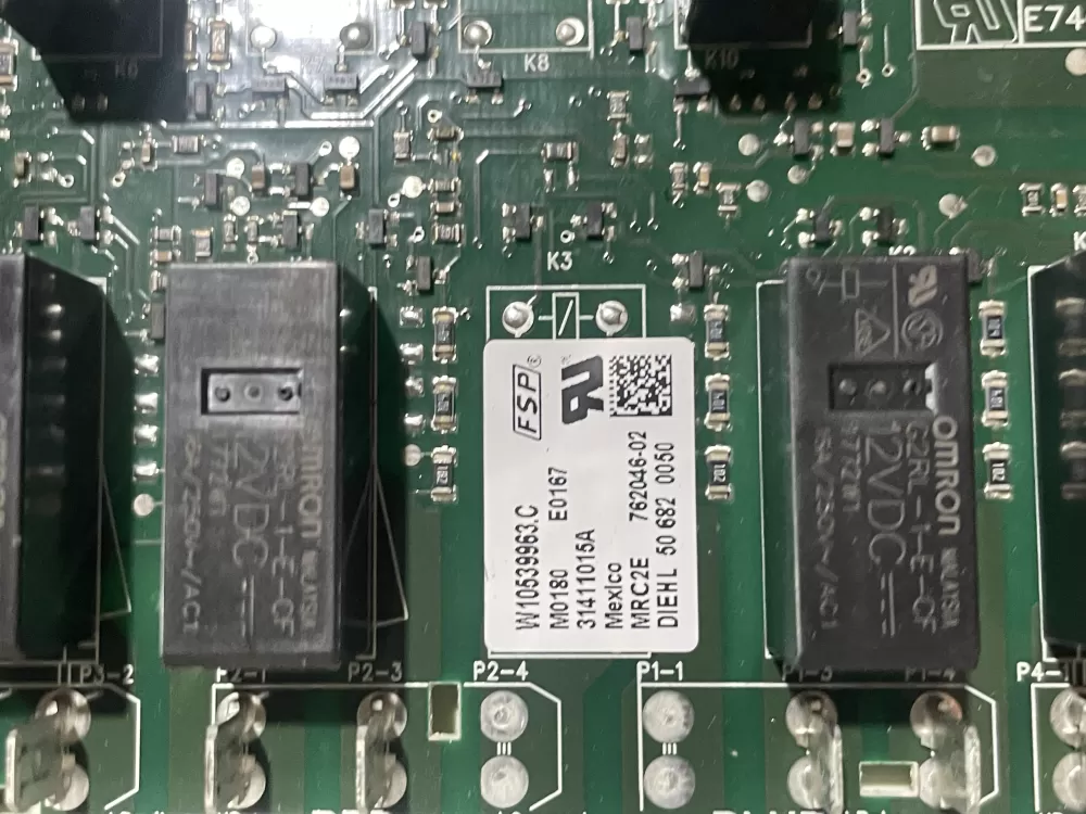 Whirlpool W10539963C Range Control Board AZ178390 | Wmv836