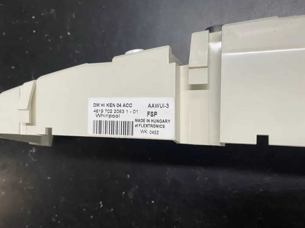 Whirlpool 1 01 10030  Panel Assembly Invid 0030 Control Board AZ18323 | BKV49