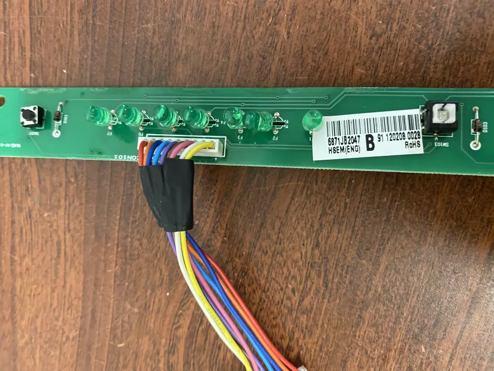 LG Kenmore 6871JB2047A Refrigerator Control Board AZ53846 | BK1862