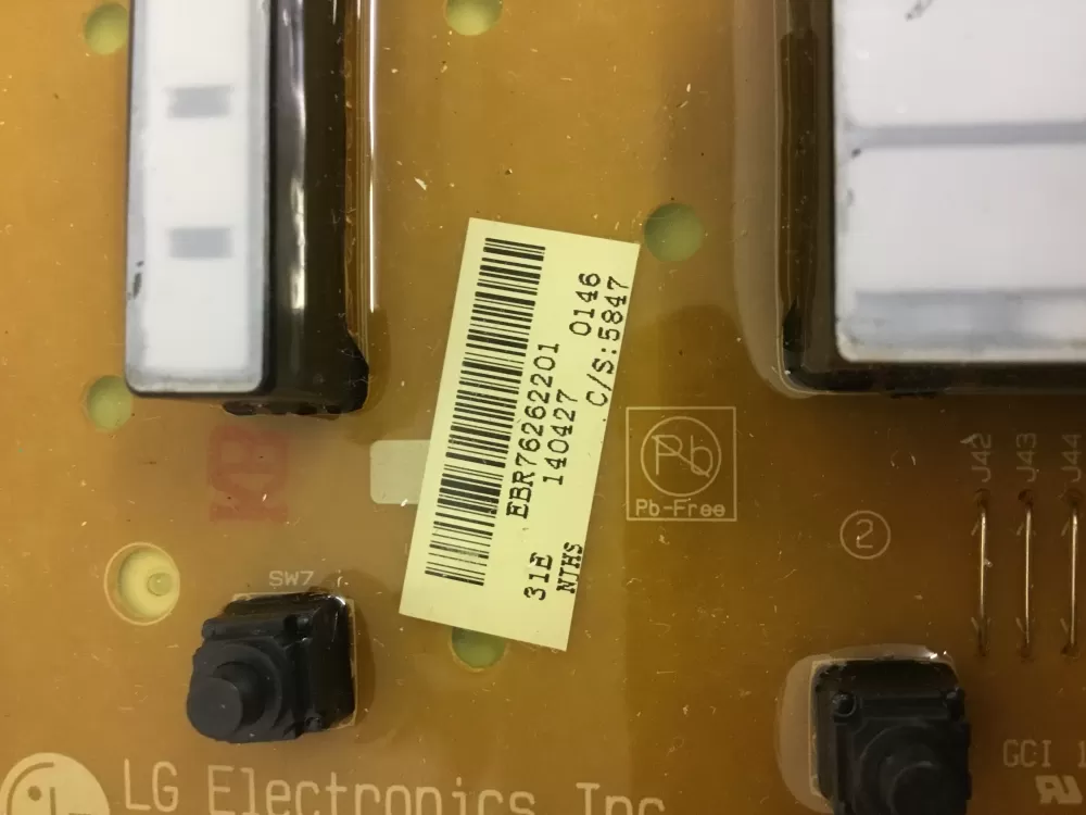 LG EBR76262201 EBR75446006 Washer Control Board AZ33271 | NR92