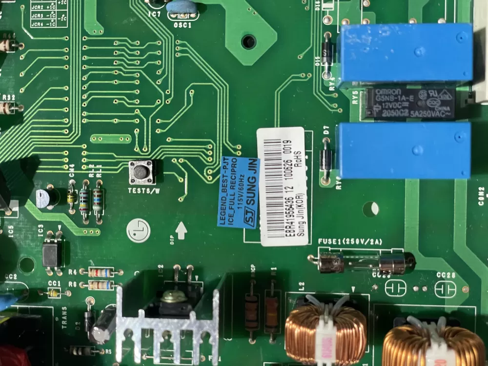 LG EBR41956437 EBR41956436 Refrigerator Control Board AZ189851 | KM641