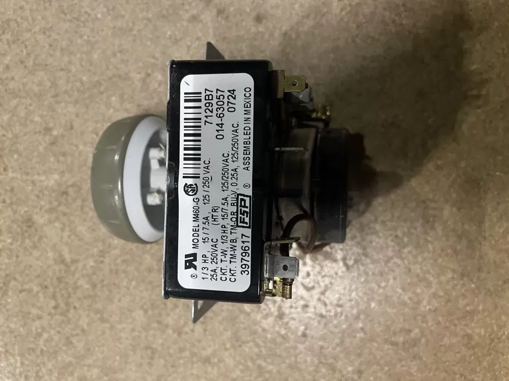Whirlpool  Kenmore  Maytag  Roper  Amana  Inglis  Admiral WP3979617  AP6009055  3979617  8299782  921240  PS11742197 Dryer Timer