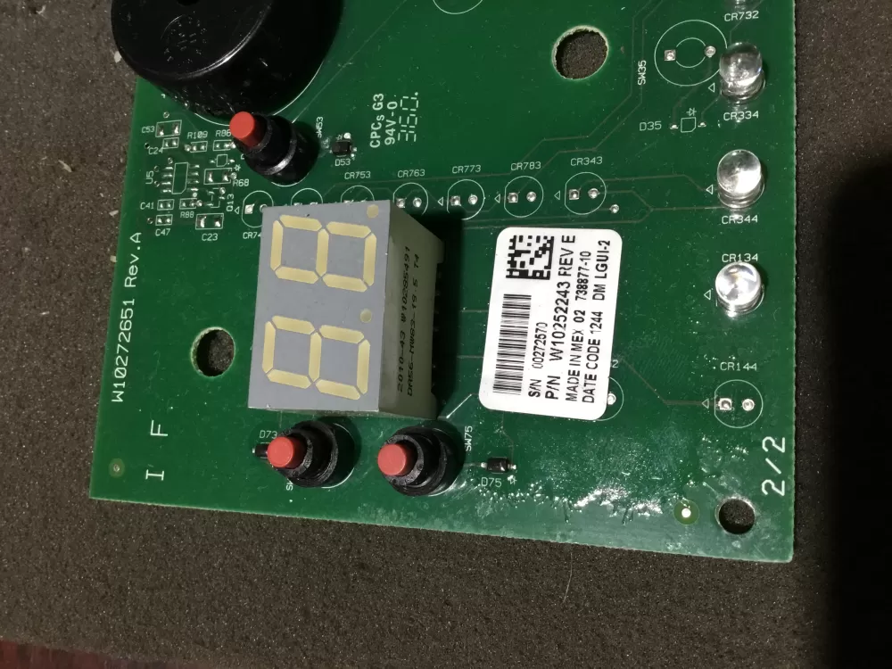 Whirlpool Maytag W10252243 Washer Control Board AZ95109 | NRV612