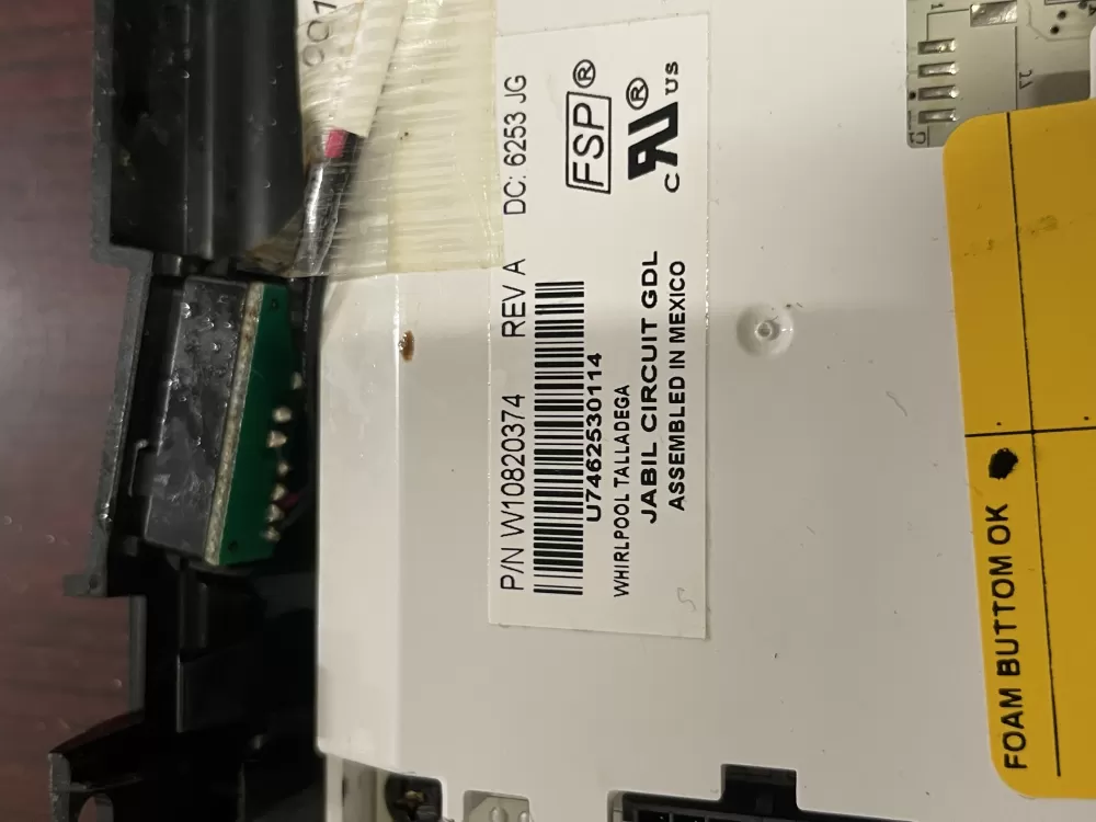 Whirlpool W10820374 W10848301 Refrigerator Control Board AZ97351 | Wm1378