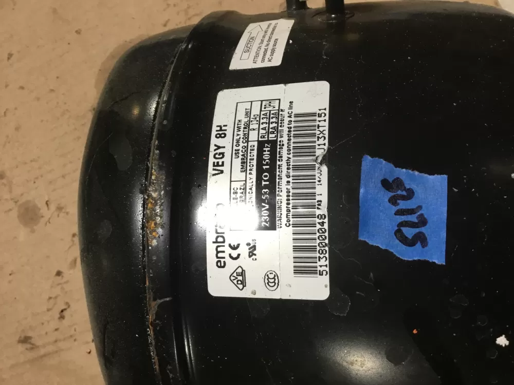 GE Refrigerator Compressor WR87X10111 AZ97375 | Sl125
