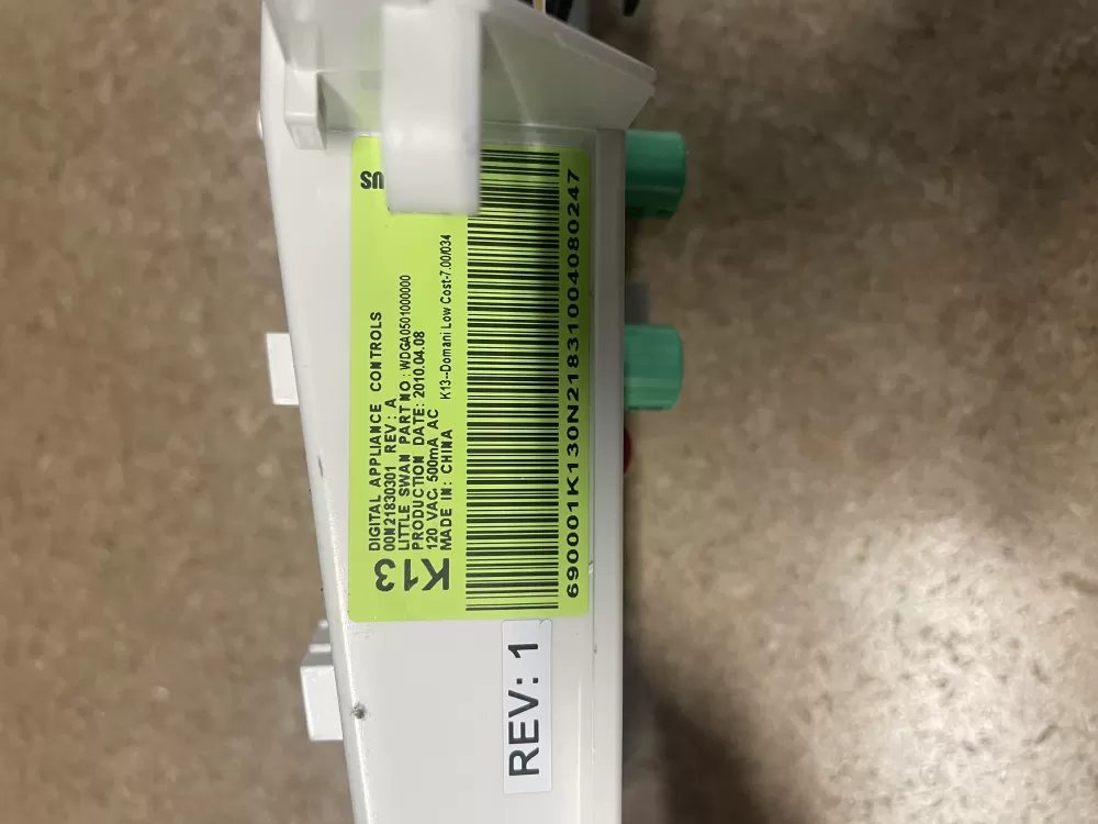 GE 00N21830301 WH12X10457 Washer Control Board AZ20972 | KMV259