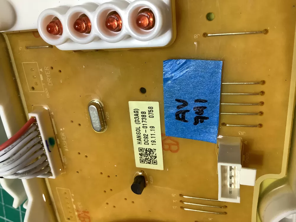 Samsung DC92 01738B DA92 02117A Washer Control Board AZ186461 | AV791