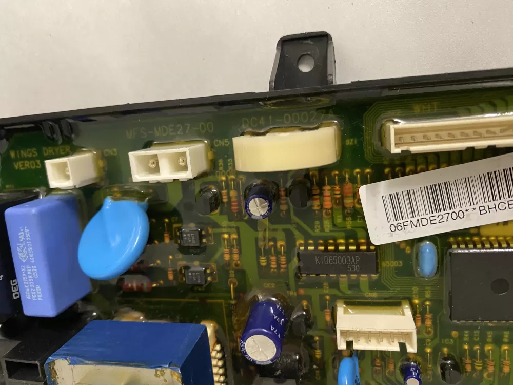 Samsung MFS-MDE27-00 DC41-00027A Dryer Control Board AZ208669 | BK2732