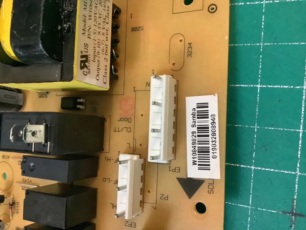 Whirlpool W10849829 Microwave Oven Control Board AZ219403 | NR2189