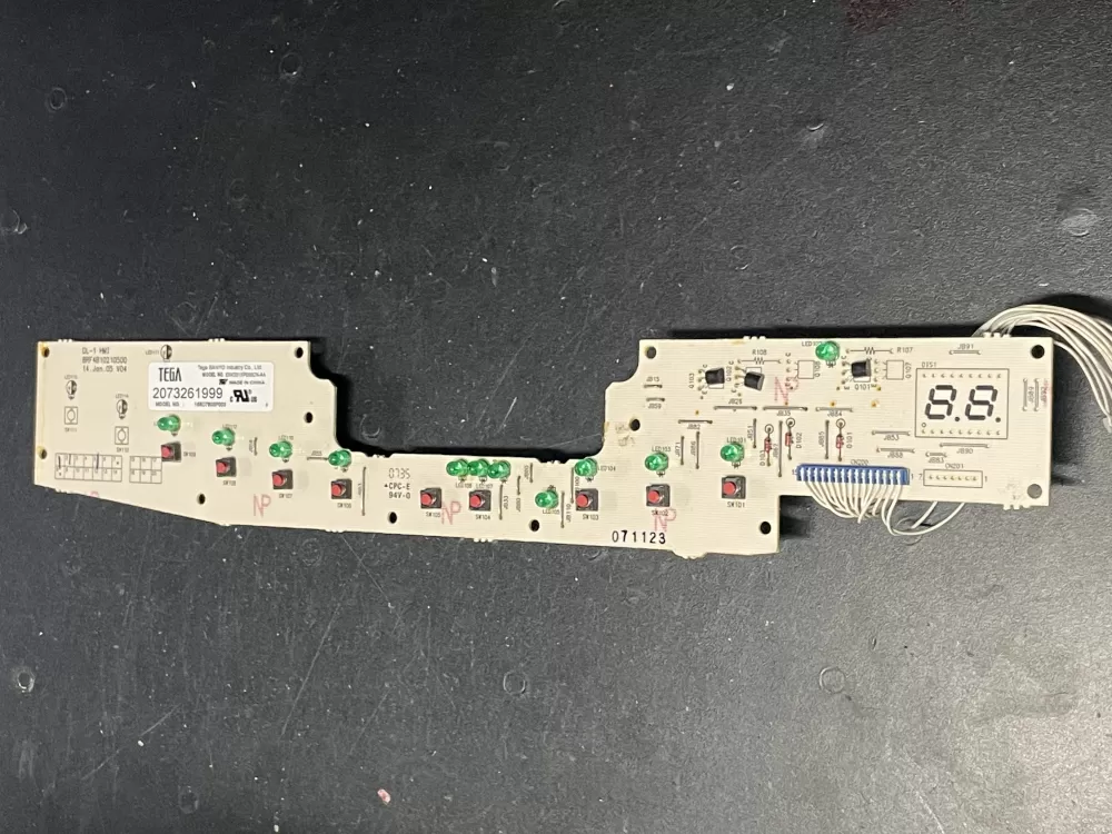 GE 165D7803P003 Dishwasher Control Board