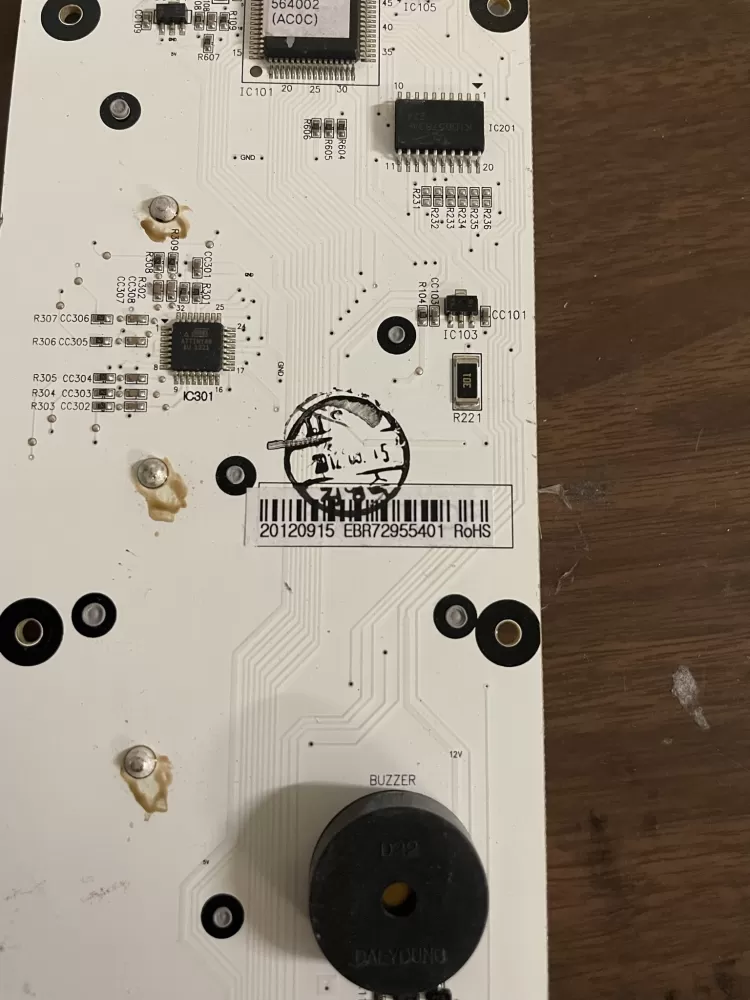 LG EBR72955401 Refrigerator Control Board AZ73682 | KM1638