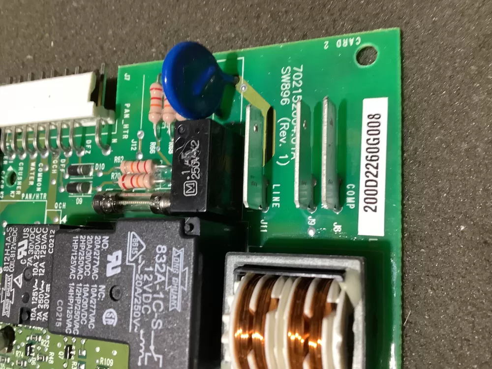 GE 200D2260G008 AP7188100 Refrigerator Control Board AZ113240 | NR2124