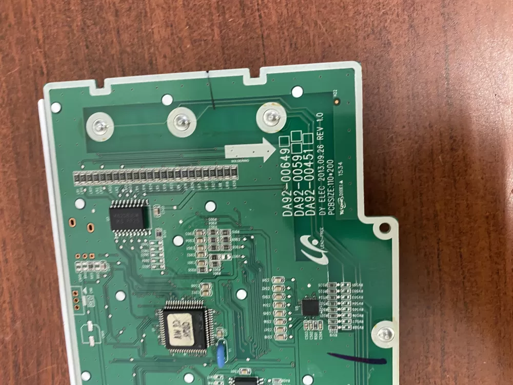 Samsung DA92 00649A Refrigerator Control Board Dispenser AZ50680 | BK1834