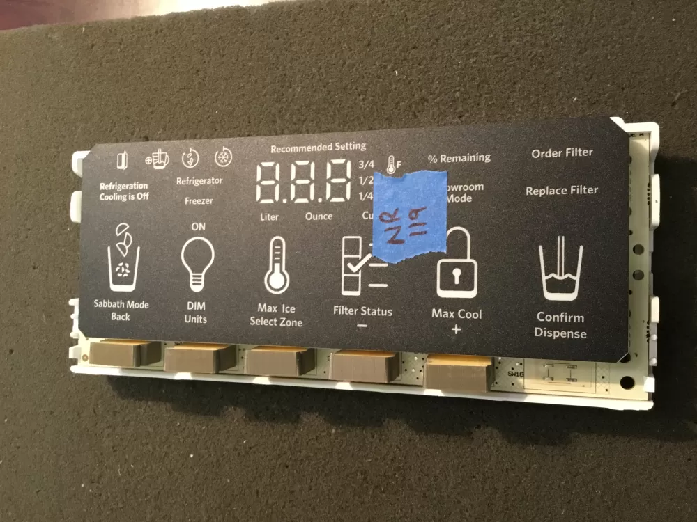 KitchenAid W10590630 W10590848 Refrigerator Control Board AZ100071 | NR119