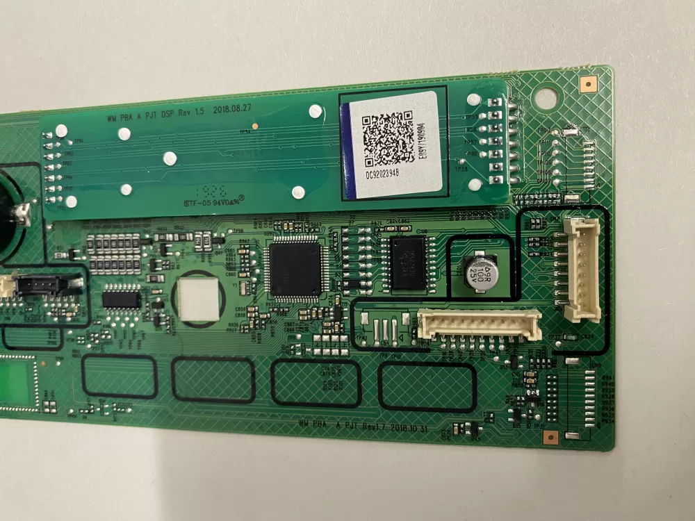 Samsung Wa50r5400av Washer Control Board Display Module AZ227372 | BK1928