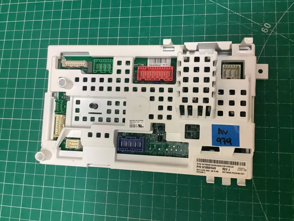 Whirlpool W10581549 W10581549 L Washer Control Board AZ226645 | ARV979