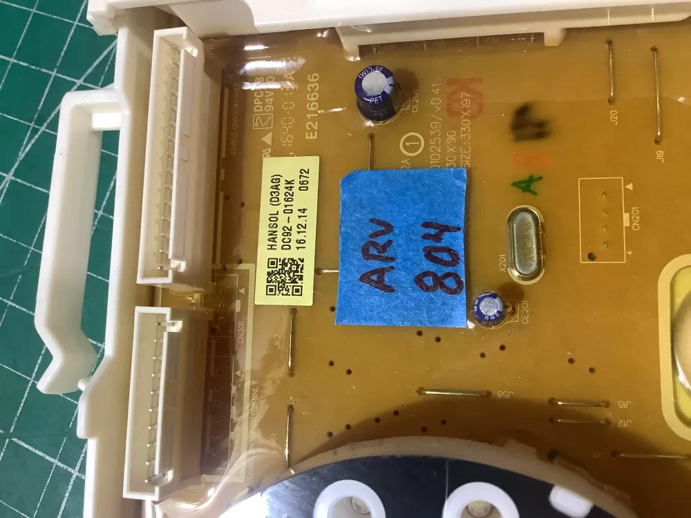 Samsung DC92-01624K Dryer Control Board User Interface Display AZ196067 | AR804