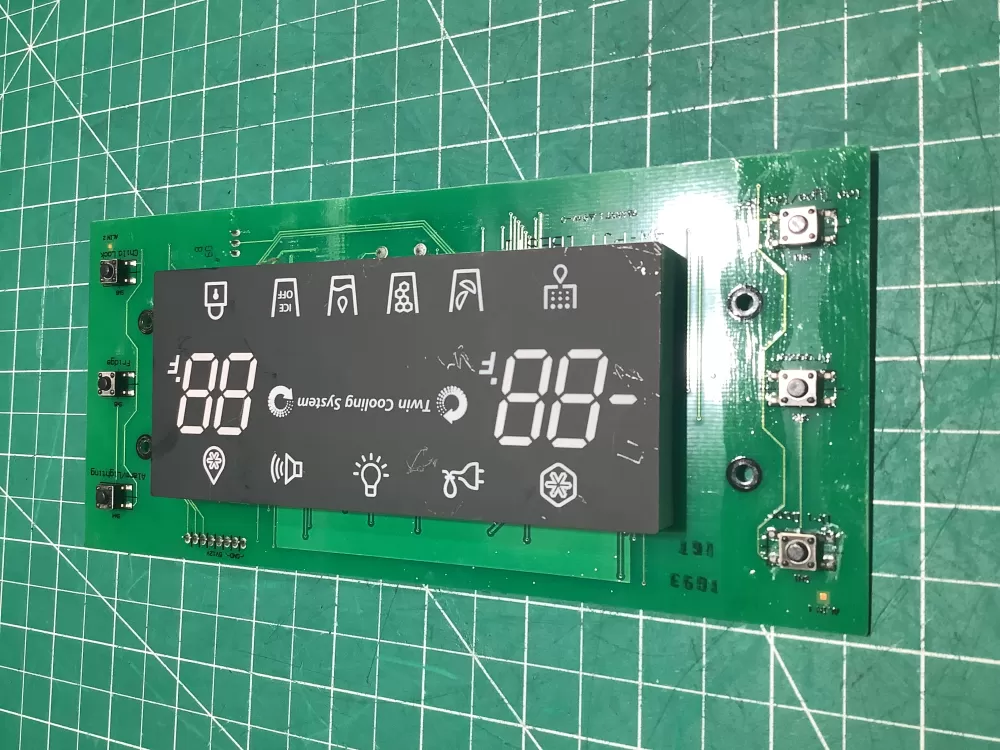 Samsung DA41-00463E Refrigerator Dispenser Display Control Pn: AZ146504 | AR2457