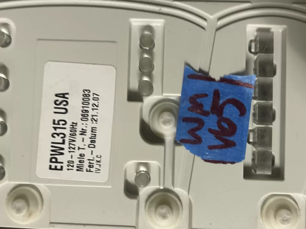 Miele EPWL1315 06910083 Dryer Control Board AZ44486 | Wmv65