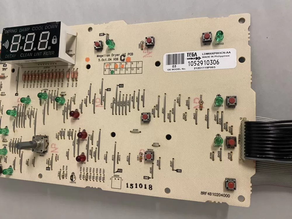 GE 212D1119P003 Dryer Control Board AZ208974 | BK2540