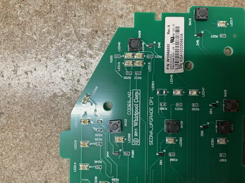 Whirlpool W10566880 Washer Control Board AZ12404 | KM1659