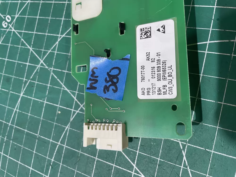 Bosch 9000 809 339-01 760177-00 Washer Control Board AZ192623 | Wm380