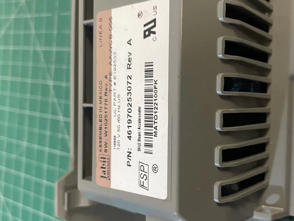 Whirlpool W10251776 461970253072 Washer Control AZ209459 | Wmv928