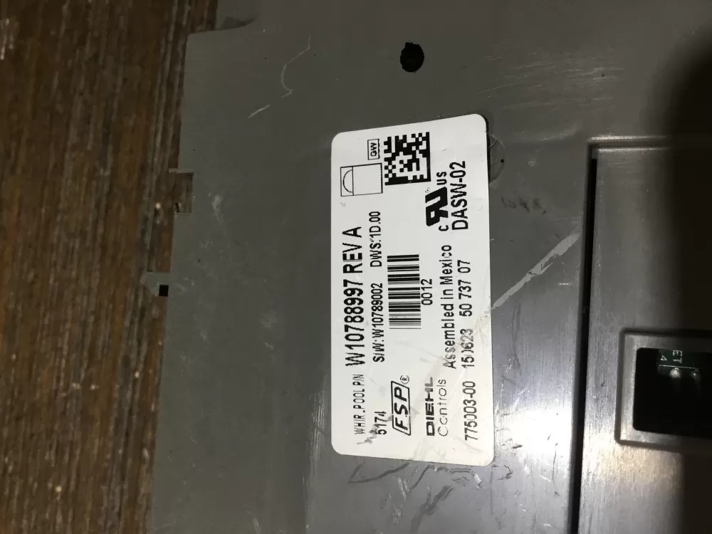 KitchenAid AP6003893 W10732586 W10788997 Dishwasher Control AZ50800 | NR1837