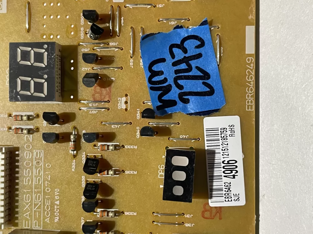 LG EBR64624906 Range Control Board AZ122542 | Wm2243