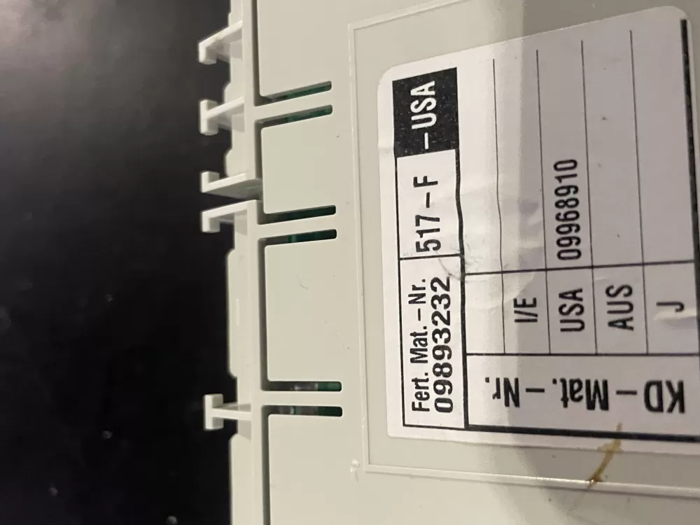 Miele 09893232 09968910 Dishwasher Control Board AZ25028 | WMV287